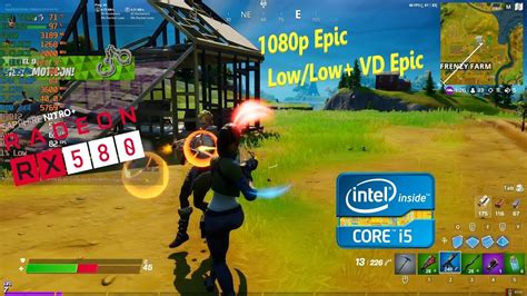 Fortnite Chapter 2 Season 2 RX 580 I5 3570 1080p Epic Low