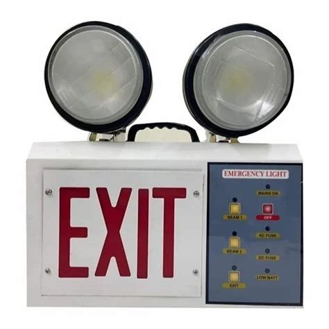 White Fire Exit Emergency Lights, 20D, 10inch at Rs 3200 in Noida | ID: 2852662112230