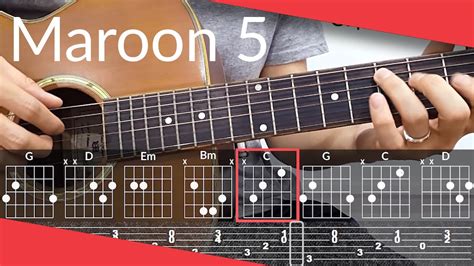 Memories Maroon Guitar Tutorial Tab Chords Youtube