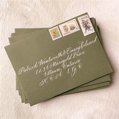 Wedding Envelope Calligraphy - Etsy