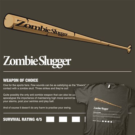 Zombie Weapons: Baseball Bat - Shirtoid