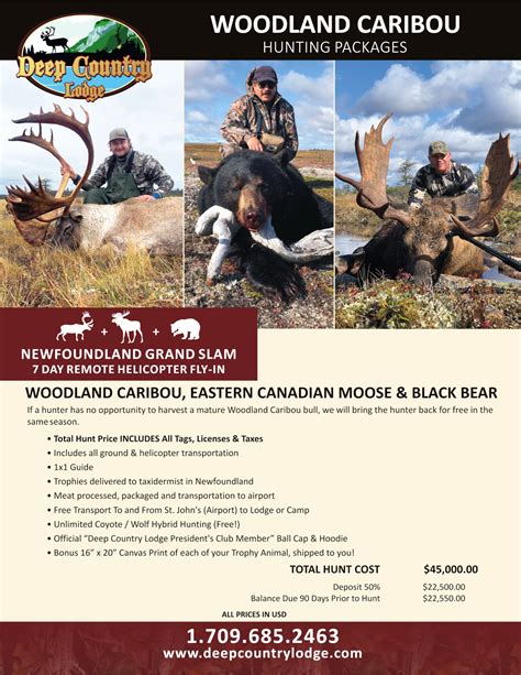 Hunting Packages Deep Country Lodge Trophy Woodland Caribou Hunting