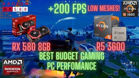 Rx Ryzen Fortnite Ranked Fps Benchmark Test Performance