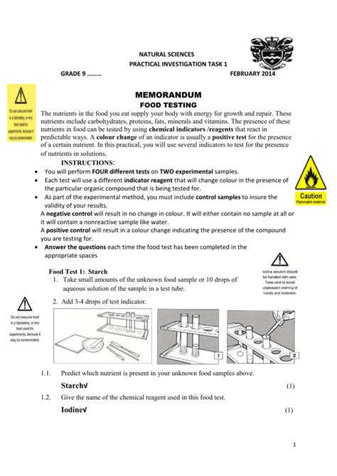 Grade 9 Natural Science Practical 2 2014 ANON6