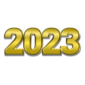 2023 Text Vector Design Images, 2023 Golden Text, 2023, Golden 2023, Happy New Year 2023 PNG ...