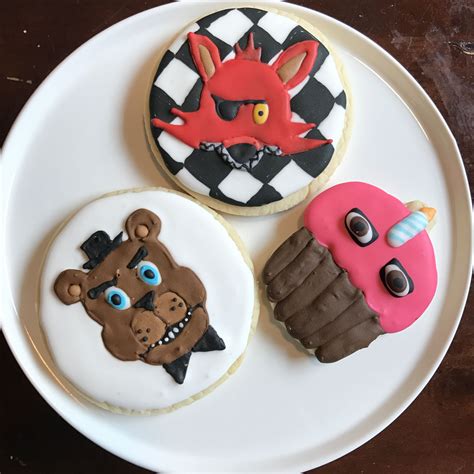 Five Nights At Freddys Theme Cookies Made By Dulce De Monze Cookies