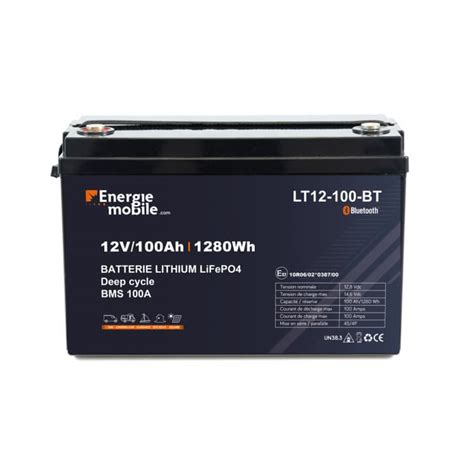 Batterie Lithium LT BT 12V 100 Ah Energie Mobile CaptiVan