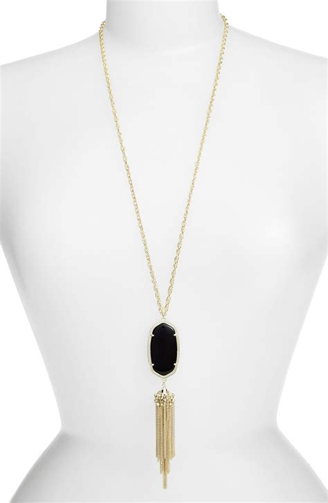 Kendra Scott Rayne Stone Tassel Pendant Necklace Nordstrom