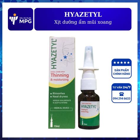 Điểm Nổi Bật Về Thuốc Xịt Mũi Hyazetyl Plus Và Tác Dụng Của Nó