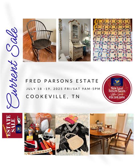 New - Fred Parsons Estate Sale Off Buck Mtn Road near 111, Cookeville