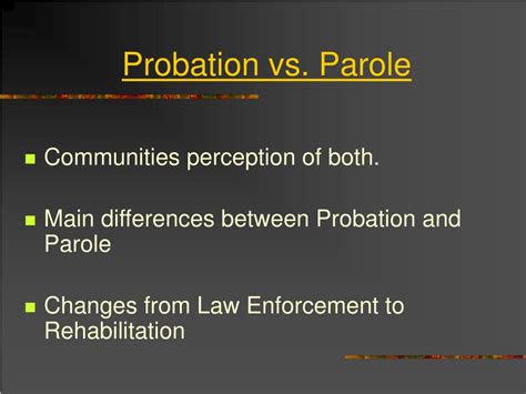 PPT - Probation vs. Parole PowerPoint Presentation, free download - ID ...