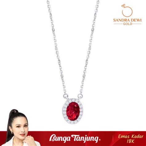 Promo Kalung Deep Royal A Sandra Dewi Emas K Bunga Tanjung