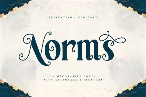 Norms A Decorative Font Typefactory Co