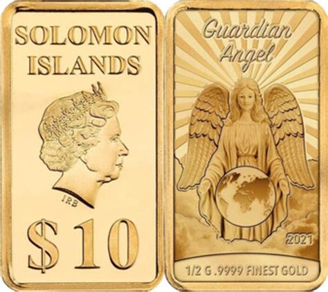 10 Dollars Elizabeth II Guardian Angel Islas Salomón Numista