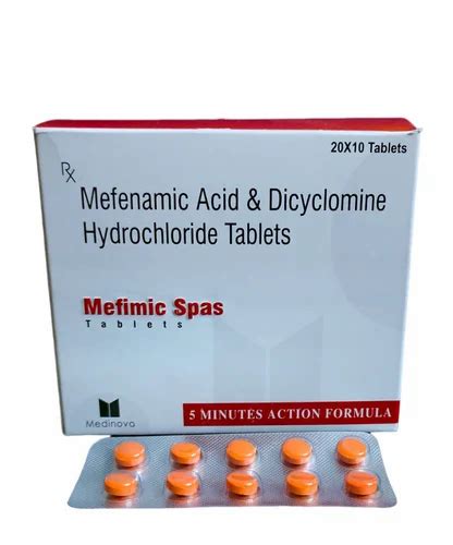 Mefenamic Acid With Paracetamol Tablet Mg At Rs Box In