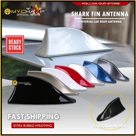 MYC Carbon Fiber Diamond Piano Black Universal Car Shark Fin Roof