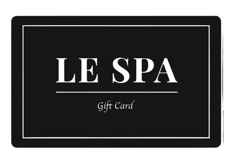 Gift Cards — Le Spa