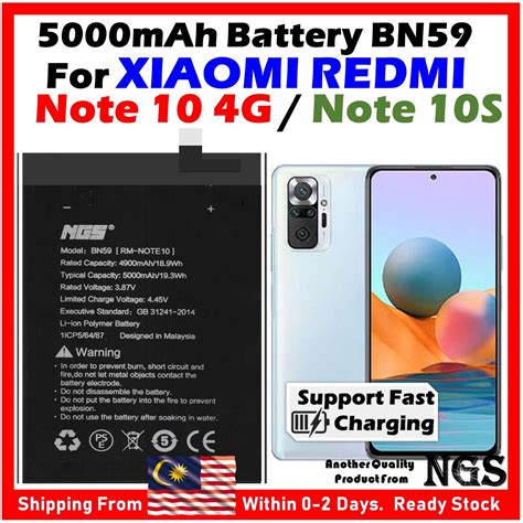 ORl NGS Brand 5000mAh Battery Bateri BN59 Compatible For XIAOMI Redmi ...