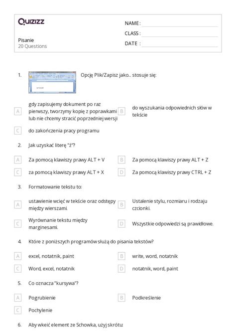 Ponad Zadania Tekstowe Z Matematyki Arkuszy Roboczych Dla Klasa