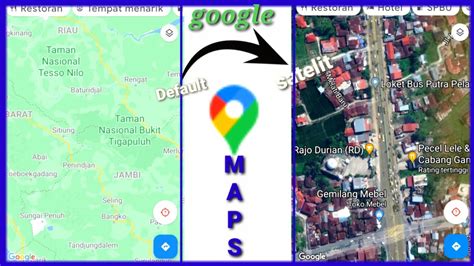 Cara Merubah Tampilan GPS Google Maps Default Ke Satelit YouTube