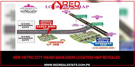 New Metro City Mandi Bahauddin Location Map Disclosed Red Marketing