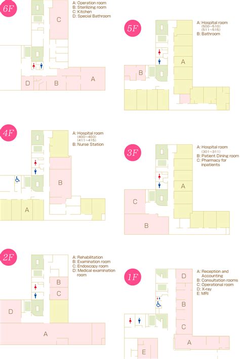 York Hospital Map Of Inside