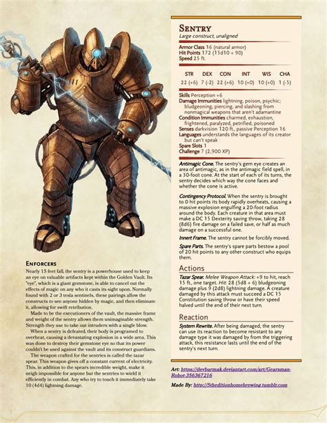 Dungeons And Dragons — First Set Of Constructs Whole Lot Of Stuff Being