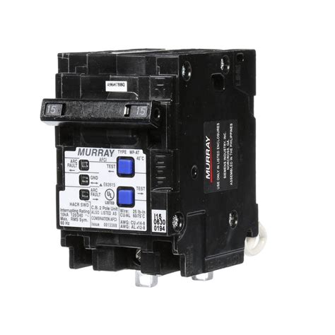 Murray 15 Double Pole Type MP AT Combination AFCI Circuit Breaker