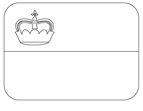 Flag of Liechtenstein Emoji coloring page - ColouringPages