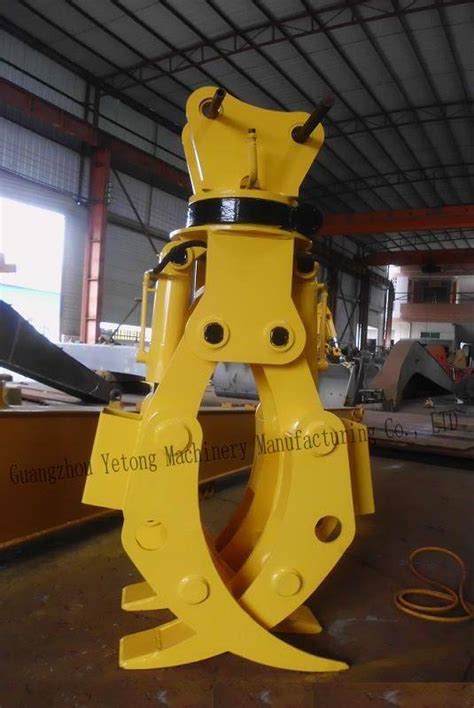 Heavy Duty Excavator Wood Grapple Construction Machinery Accessories