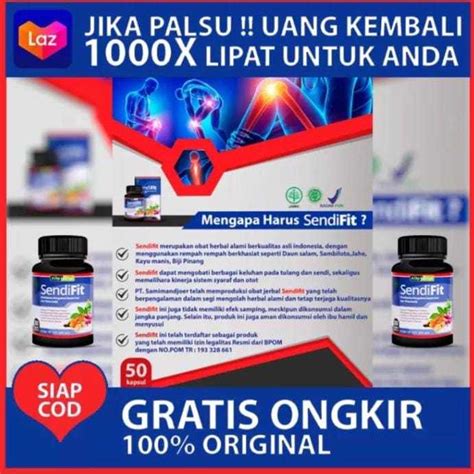 Suplemen Radang Sendi Sendifit Kapsul Acep Herbal Obat Sakit