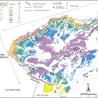 Morphotectonic map of the Capo Vaticano peninsula (Location in Fig. 1 ...