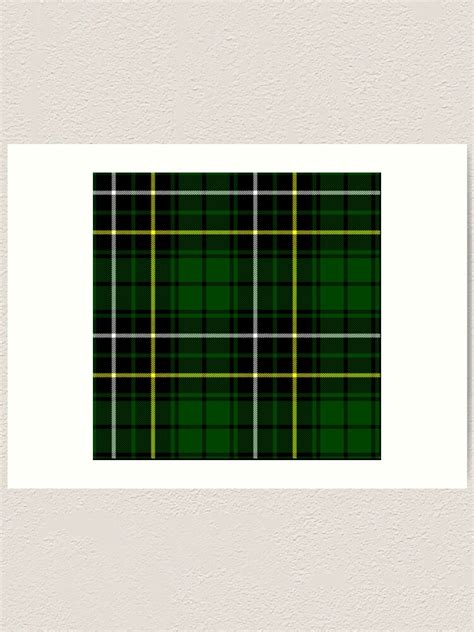 Clan Macalpine Tartan Art Print By Ljrigby Redbubble