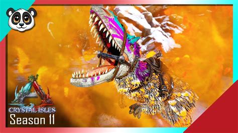 Ark Crystal Isles Season 11 Ep 35 Rare Ember Yutyrannus Taming