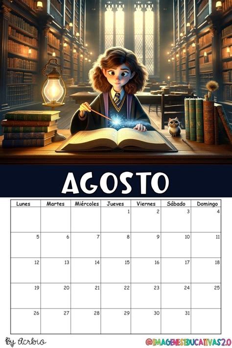 CALENDARIO 2024 HARRY POTTER 9 Imagenes Educativas Calendarios