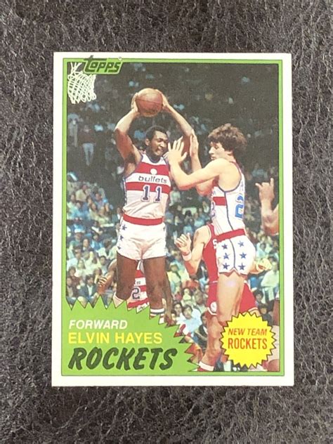 1981 82 Topps Basketball Elvin Hayes 42 NM MT HOF Houston Rockets EBay