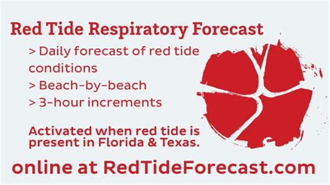 Wondering about red tide impacts? Check the Red Tide Respiratory ...