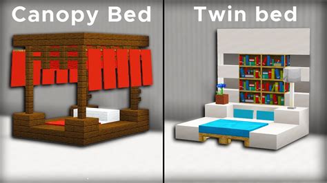 Minecraft Unique Bed Designs And Ideas Youtube