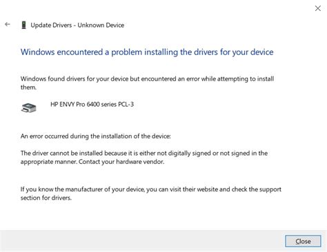 Error Installing Driver On Windows 10 For Hp Envy Pro 6455 Hp Support Community 8357252