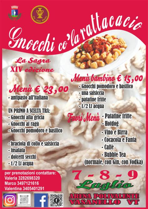 Gnocchi Co La Rattacacio In Sagra A Vasanello VisitLazio