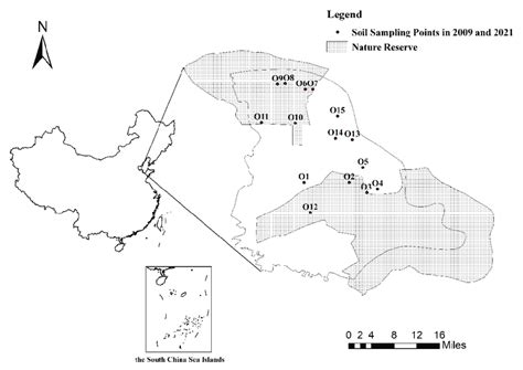 Locations of sampling sites in the study area of the Yellow River Delta ...