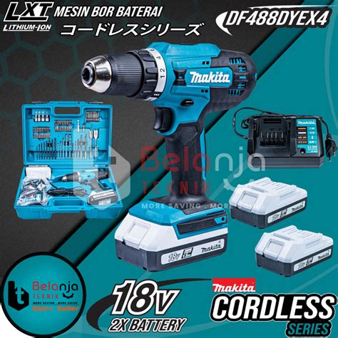 Jual Makita Cordless Driver Drill Df Dyex Mesin Bor Baterai V Df