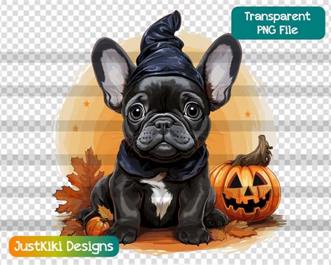 Cute Halloween Frenchie PNG, French Bulldog Clipart, Cute Dog PNG ...