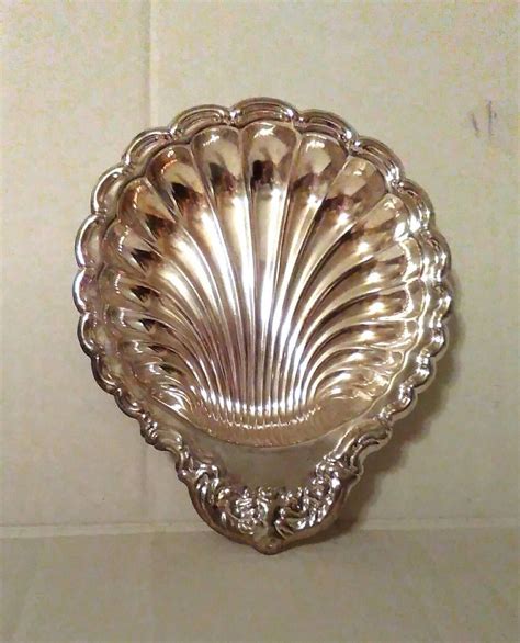 Vintage Silver Plated Scalloped Tray In Original Box Vintage Silver