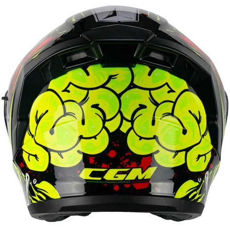 Casco Moto Jet Cgm X Deep Freaker Nero Giallo Fluo Vendita Online