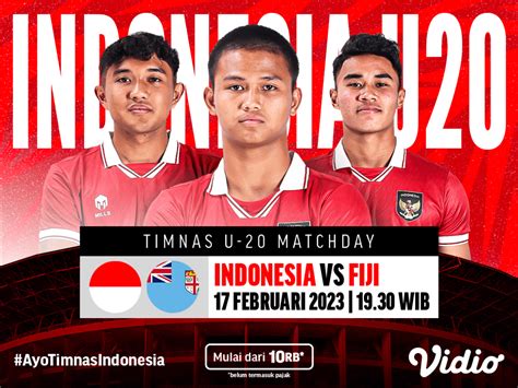 Siaran Langsung Timnas Indonesia Vs Fiji Vidio