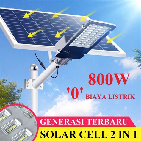 Jual Lampu Jalan Sorot Watt W Lampu Pju Solar Panel In W