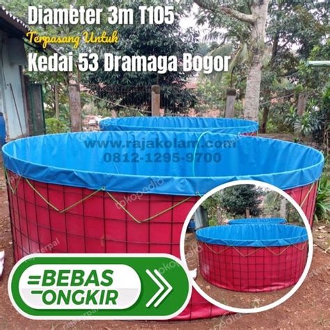 Jual Kolam Bundar Orchid Diameter M Tinggi Cm Hanya Terpal Saja