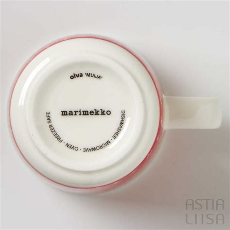 Marimekko Oiva Muija Red Mug Dl Second Hand Astialiisa Online