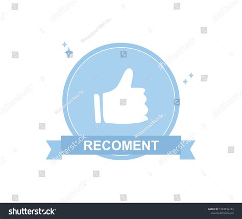 Design About Icon Illustration Recommend Stock Vector (Royalty Free ...